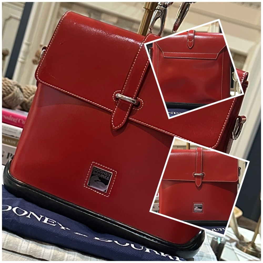 DOONEY & BOURKE Toiny Parasole Flap Shoulder Bag in Red, EVC